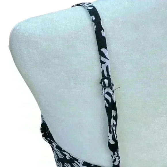 Old Navy Black & White Fit & Flare Skater Cami Dress Summer Sundress Size S - Picture 8 of 12